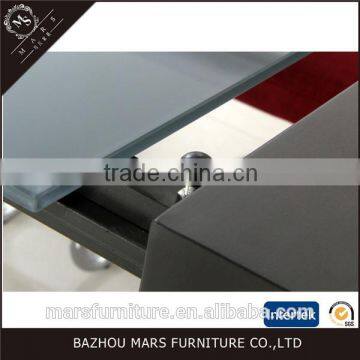 Wholesale Metal Glass Extendable Dinning Table photo-6