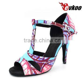 Evkoodance 10cm high heel dance shoes latin women