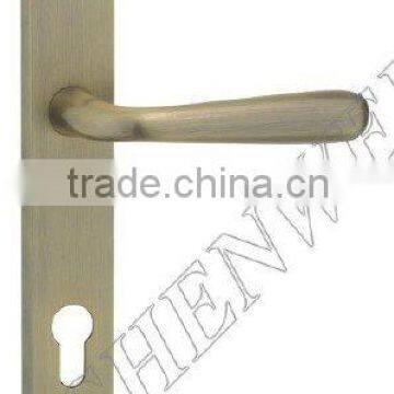 227-301 AB zinc alloy door handle on plate