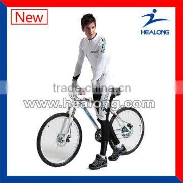 White and black handsome design cycling jersey sublimation