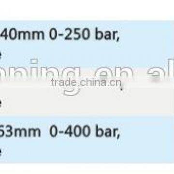 SS 40-63mm 0-400bar rear entry glycerine high pressure gauge