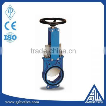 bi-directional knife gate valve with handwheel