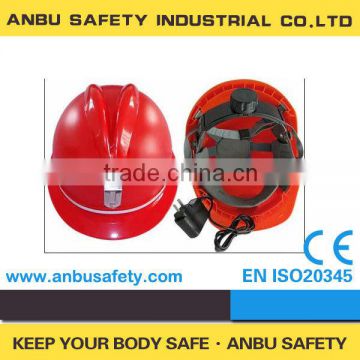 CE 0121 red construction work safety helmets with a sweatband inside