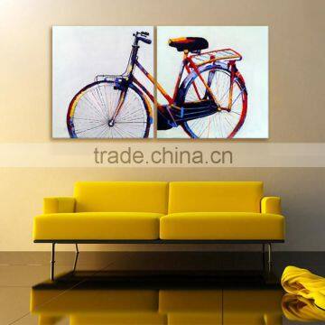 New Designs Abstract Oil Paintings Bycicle photo-6