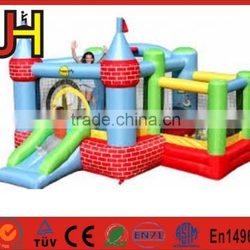 2016 Funny Double Lanes Inflatable Dry Slide For Sale