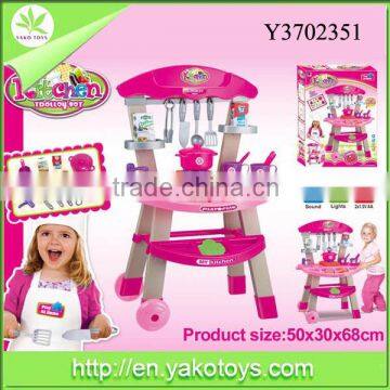 Hot selling shantou plastic girls kitchen toys for kids