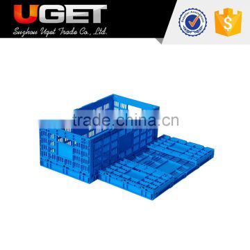 Stackable competitive price pp transportation plastic foldable turnover basket