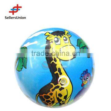 No. 1 Yiwu Agent Custom Animal Printed Inflatable Wholesale Beach Ball PVC Toy Ball