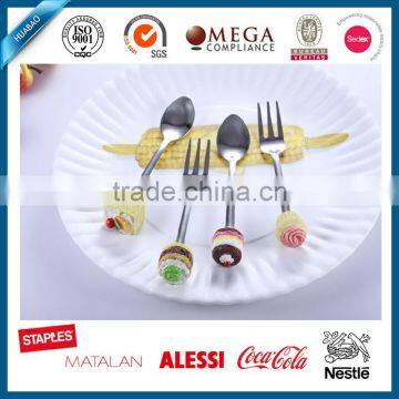 Unique Resin Design Personal Fork and Spoon With Competitive Price