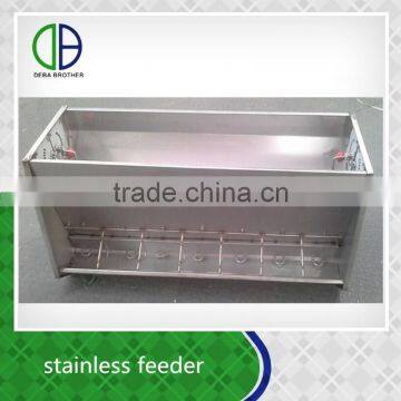 Pig stall feeder doube side stainless steel feeder