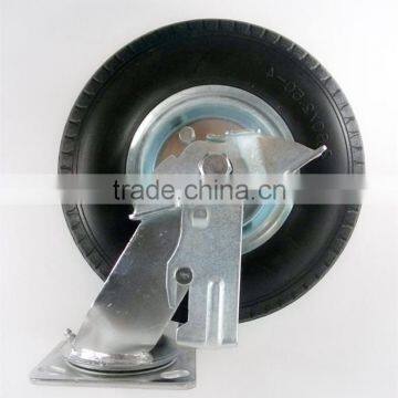 8"x2.50-4 Pneumatic Wheel Swivel Wheel with Brake