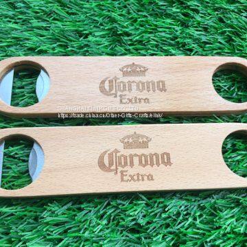 latest design wooden bottle opener stainless steel bottle opener