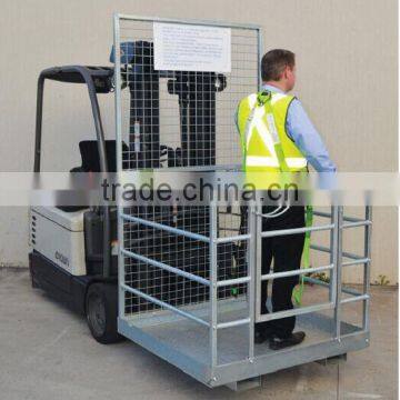 forklift attachment working platform maintenance platform