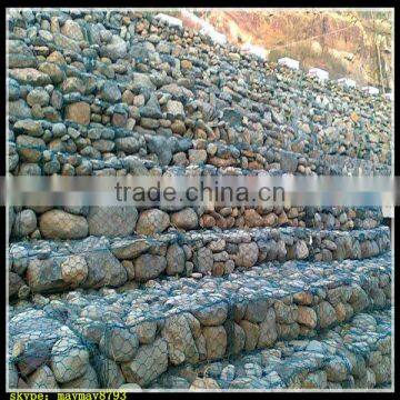 Gabion mesh factory/2*1*1 m gabion retaining baskets Anping, Hengshui China