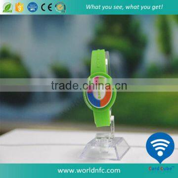 ISO18000-6c UHF Alien H3 Read-write RFID Pvc Wristband/ RFID Bracelet photo-2