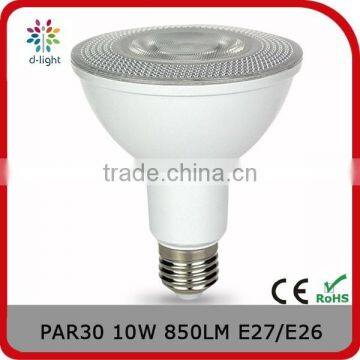 PAR30 850lm 10w replacement 75w E27 25 40 60 degree high power epistar chip led