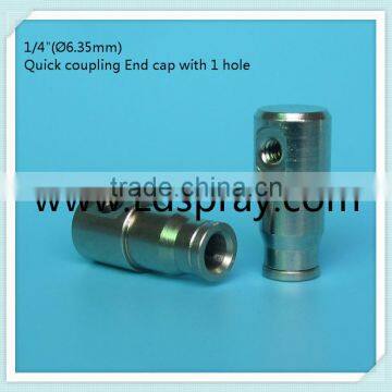 1/4" High Pressure Quick Coupling Slip Lock End Cap Fittings Connectors With 1hole ,2hole,without Hole photo-3