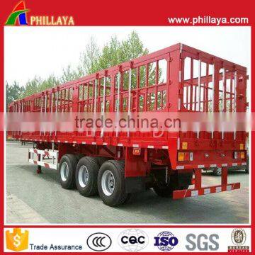 Semi Trailer Type and Steel Material 50 Tons 3 Axle Animal Transport Livestock China Gooseneck Horse Trailer photo-3