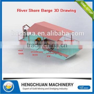 China Mini Auto Self Propelled Sand Transportation Barge/boat for Sale photo-5
