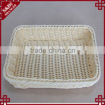 Food safe grade woven bread tray rattan basket