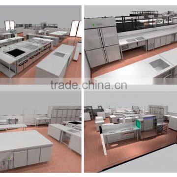 Gas Electric Pizza Salad Bar Seafood Restaurant Equipment | All Types Of Stainless Steel Kitchen Equipment photo-6