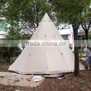 Folding Cotton Canvas Camping Tent Outdoor Luxury Bell Tent photo-3