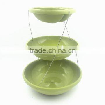 Plastic 3 Tier Fruit Tray, Sushi Divider Plate With Stealth Magnet Parts Fold photo-2