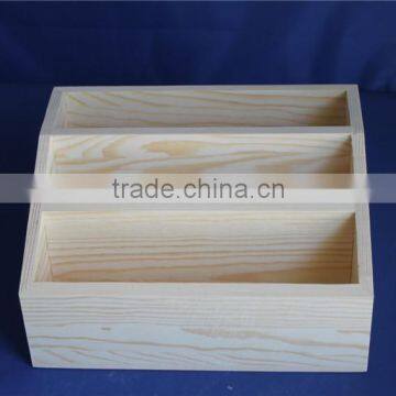 Handmade Eco-friend Pine Wooden Office Paper Rack Wholesale photo-4