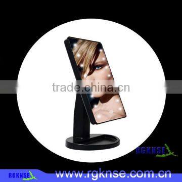 2017 fashion Led mirror table led make up mirror with touch control switch