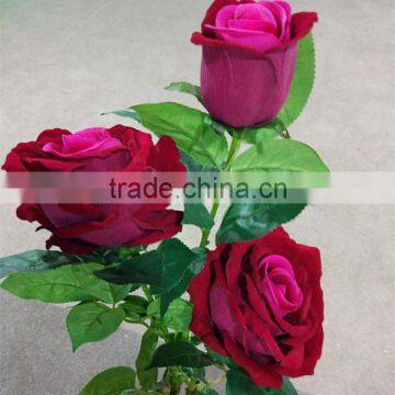 SJ1101502 Fabic Silk Red Rose Wholesale Flowers photo-4