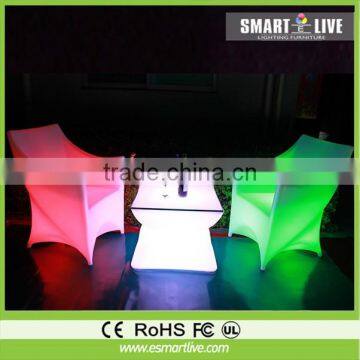 NEW fashion hot sales waterproof popular magic led garden chair sofa design