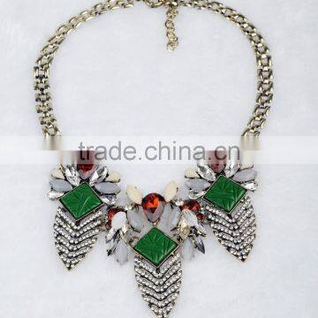 Vintage handmade new design women fashion alloy jewelry necklace