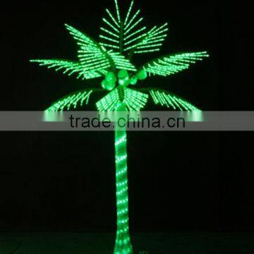 Home garden decorative 200cm Height outdoor artificial greeb flashing LED solar lighted up coconut palm trees EDS06 1405