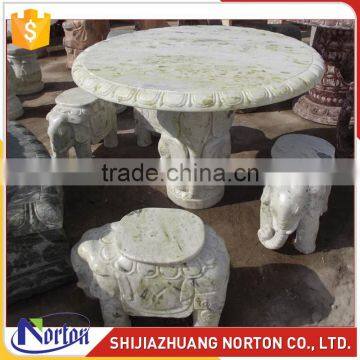 Costomize carving elephant marble bench and dining table NTS-B004LI