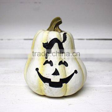 Custom Halloween Resin White Smile Pumpkin Figurine photo-2
