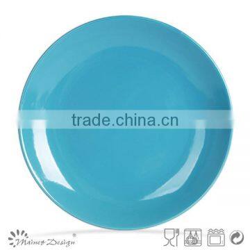 Color Glazed Cheap Ceramic Dinner Plates Shinny Finish Plate and Plate Factory photo-2