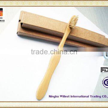 Convenient carry travel bamboo toothbrush