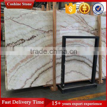 Light Transparency High Oiliness Polished Rainbow Onyx Stone Slabs photo-6