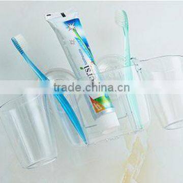 Plastic Transparent Toothbrush Holder Combination Set photo-2