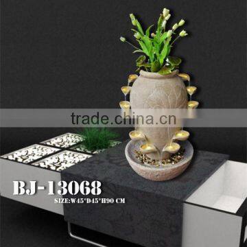 Wholesale Garden Waterfall Decor Flower Sandstone Pot photo-3