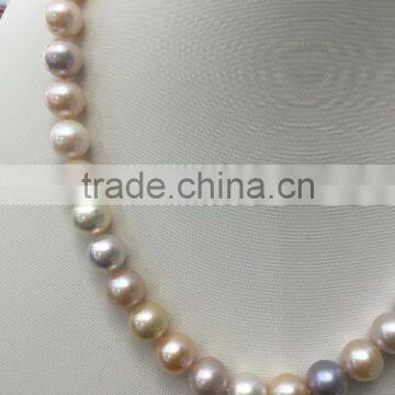 Wholesale 10-11mm Colorful Freshwater Pearl Necklace photo-3