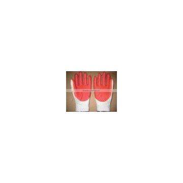 7 gauge red rubber palm glove for construction