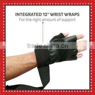 Weight Lifting Gym Professional Training Workout Fitness Glove Wrist Wrap