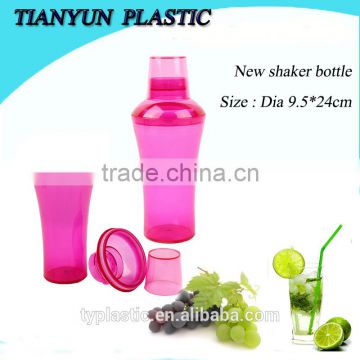 plasatic mini cocktail shakers bottle for promotion