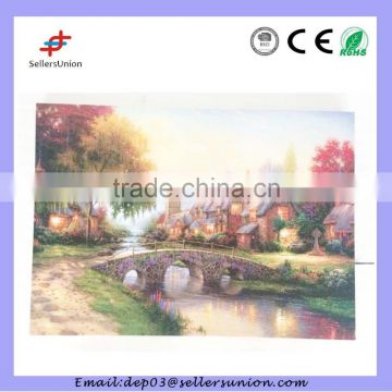 LED light wall picture frame landscape