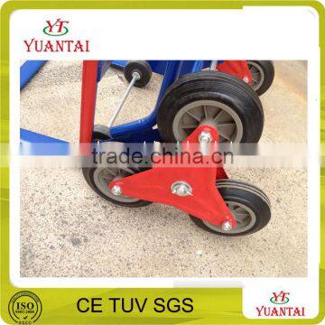 New design large capacity stair climbing six wheel heavy duty hand trolley manufacture