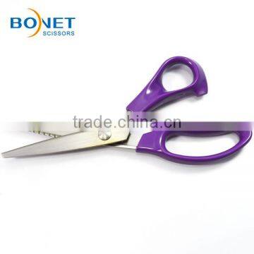 S21003S CE Certificated 9" Plastic Handle Pinking Shear Home Scissors Set photo-5