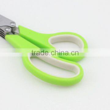 Multipurpose Kitchen Utensil Five Blades Scissors Culinary Herb Shears photo-3