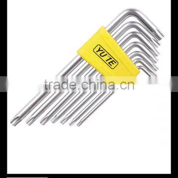 2017 Yute 7PCS long arm torx allen wrench with competitive prices&adjustable allen wrench&standard allen wrench sizes