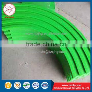 China manufacture UHMW-PE custom plastic chain guides rail or corner track